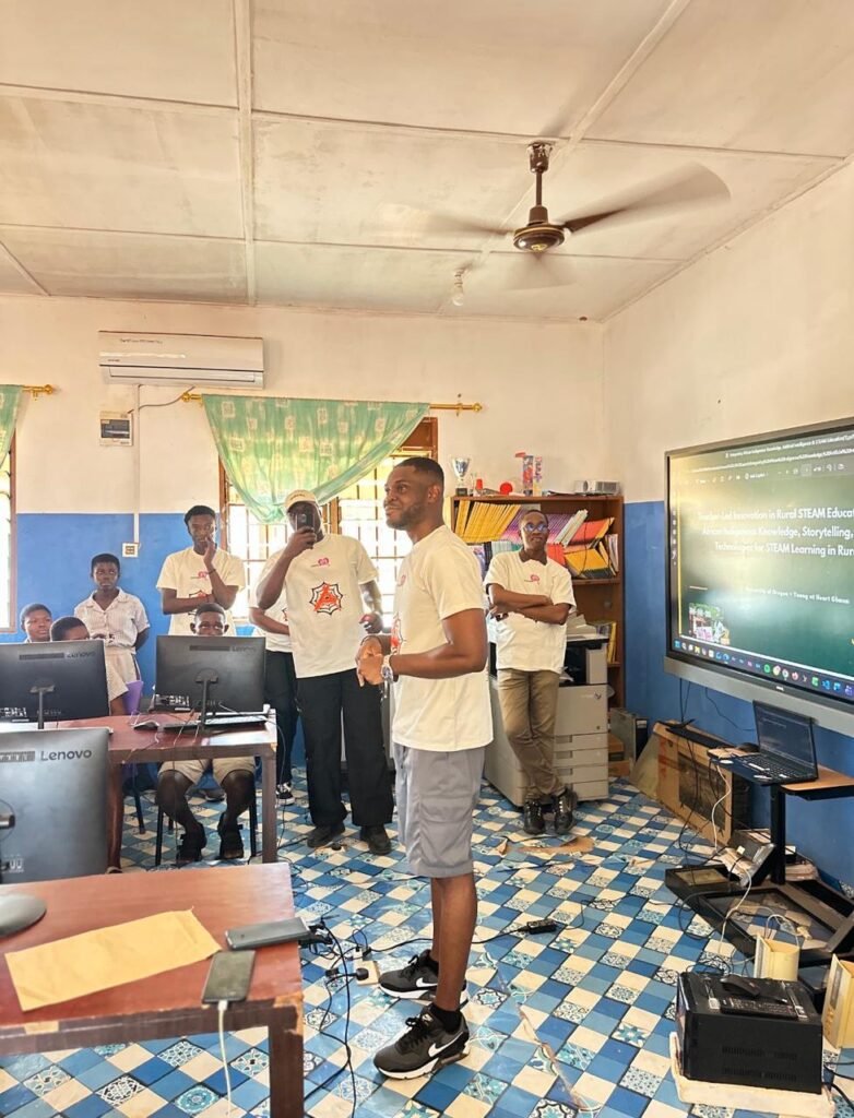 Teacher professional development workshop in Krutiase, Ghana